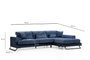 Atelier Del Sofa Frido Right (L3+Chl) - Azul Marino